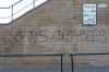 Banks are responsible, graffiti in Badalona ES