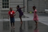 Children playing in the courtyard of the Smithsonian American Art Museum