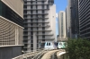 The Metromover, free transport, Miami FL