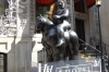 Volumptuous man on horse by Fernando Botero, Montreal