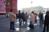 Lucky Spot at Red Square, Moscow RU.  Throw the coin and have a wish, there are plenty of people to pick up the coin.