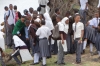 School children at the lunch stop, Ngorongoro Crater, Tanzania