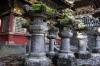 Stone lanterns at the Toshogu Shrine, Nikko, Japan