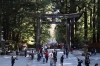 Stone Torri Gate at the Toshogu Shrine, Nikko, Japan
