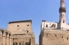 Luxor Temple with Islamic mosque built at "ground level" EG