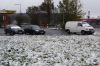 Snow on a motorway stop from Paderborn to Nuremberg