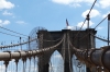 Crossing the Brooklyn Bridge NY