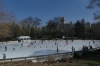 Ice skating on the Wollman Rink, Central Park, New York US