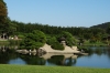 Birds fishing, Korakuen Gardens, Okayama, Japan Birds fishing, Korakuen Gardens, Okayama, Japan