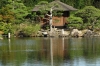 Teahouse on the lake, Korakuen Gardens, Okayama, Japan Teahouse on the lake, Korakuen Gardens, Okayama, Japan
