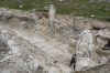 Recently excavated Roman road at the ruins of Hieropolis, Pamukkale TR