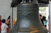 Liberty Bell showing the crack, at the Liberty Bell Center, Philadelphia, PA