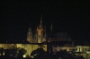 The castle in Prague CZ at night.