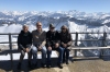 Martine, Denis, Bruce & Thea on the lookout of Rochers-de-Naye CH