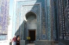 Kutlug oko, wife of Temir may be buried here. Shakhi-Zinda Mausoleum of the Living King, Samarkand UZ