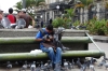 Pigeons in Plaza de la Cultura