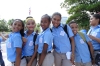 School children loved to have their photos taken at the Parque Independencia, Santo Domingo DO