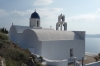 Little chapel on seaward side of Scarpa (rock), Imerovigli, Santorini GR