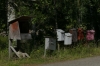 Letterboxes at Mustalahti on Lake Puruvesi FI