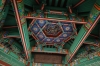 Detail of decoration, including a bat, in the Secret Garden, Changdeokgung Palace, Seoul KR