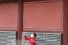 Boy's work - catching raindrops, Changdeokgung Palace, Seoul KR