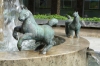 Dancing horses fountain by Botero, Ljubljana SI