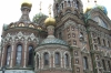Polychromatic domes on the Church of Spilled Blood. St Petersburg RU