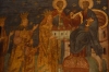 St Stefan and family present to church to Jesus, Voronet Monastery, Gura Humorului, dedicated to St George the Martyr, 15th-16thC, blue & metallic gold tones St Stefan and family present to church to Jesus, Voronet Monastery, Gura Humorului, dedicated to St George the Martyr, 15th-16thC, blue & metallic gold tones