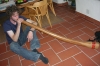 Mike plays didgeridoo, Switzerland