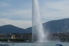 Jet d'Eau on Lac Leman in Geneva CH
