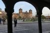The Church of the Holy Family or Sagrada Familia (L) and Basilica Cathedral of Cusco (R), Cusco PE