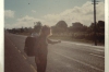 Another bad photo of me hitching, just out of Longford, Ireland