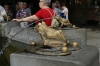 Legendary 'Iwo the raiser' plays violin to herd frogs away from the city, Toruń PL