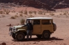 Wadi Rum - our driver Salma and the Toyota 4WD JO