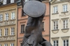 Statue of Mermaid in Old Town Market Square, Warsaw PL