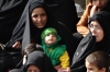Babies dressed in green to remember Hussain's 6 month old son. Remembrance of Muharram, Day of Ashura in Mehriz