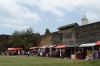 Craft stalls in the Old Fort, Zanzibar, Tanzania Craft stalls in the Old Fort, Zanzibar, Tanzania